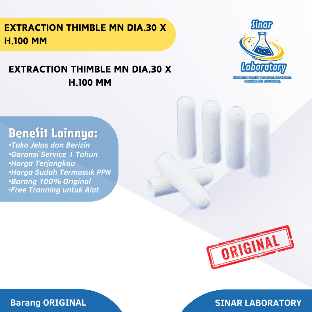 Extraction Thimble MN Dia.30 x H.100 mm