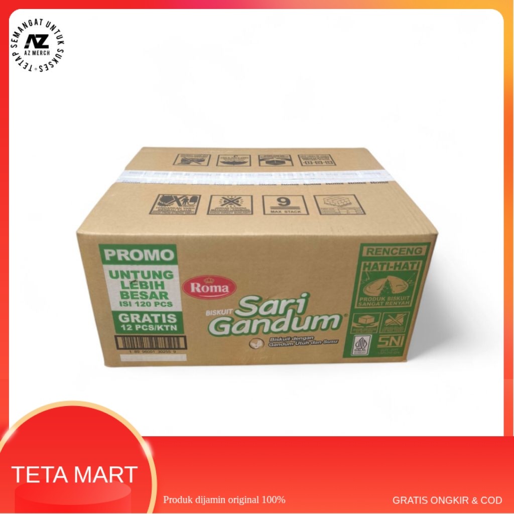 TETA MART SARI GANDUM ORIGINAL 1 KARTON RENCENG ISI 12rcg