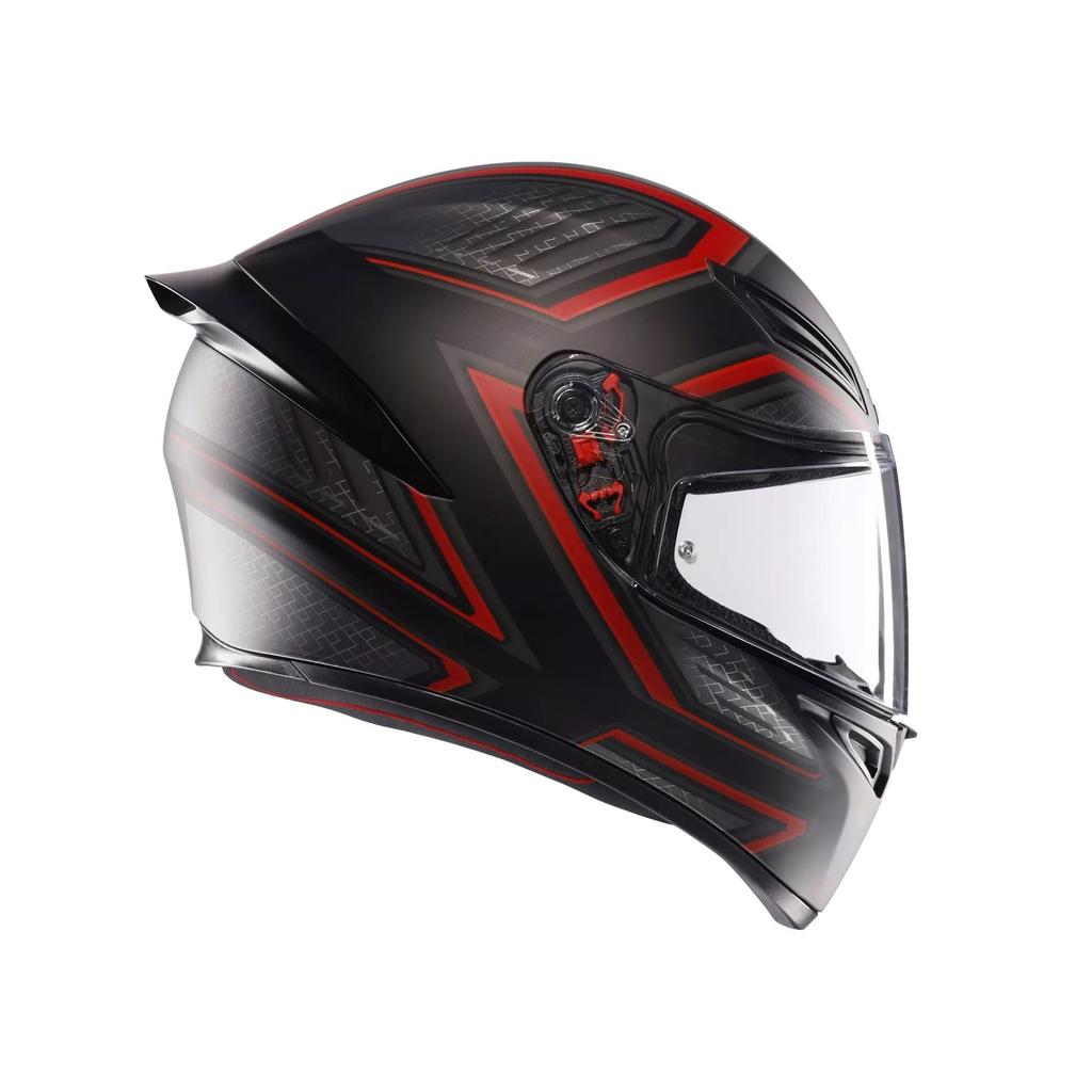 Helm Full Face - AGV K1 S Sling Matt Black Red