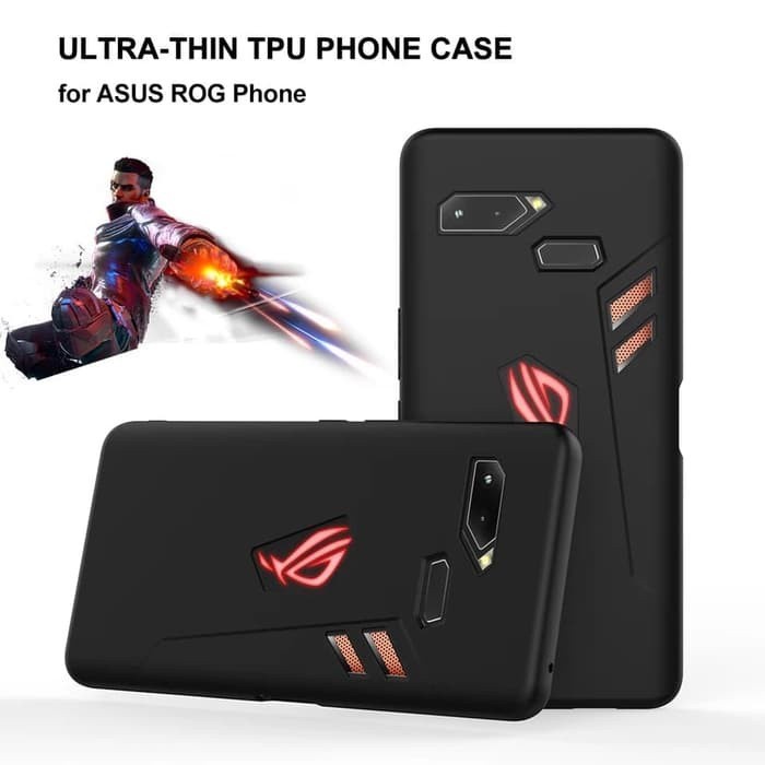 CASE ASUS ROG PHONE 1 ROG 1 PREMIUM MATTE CASE ULTRA SLIM FIT TPU SILICONE SOFT BLACK DOFF
