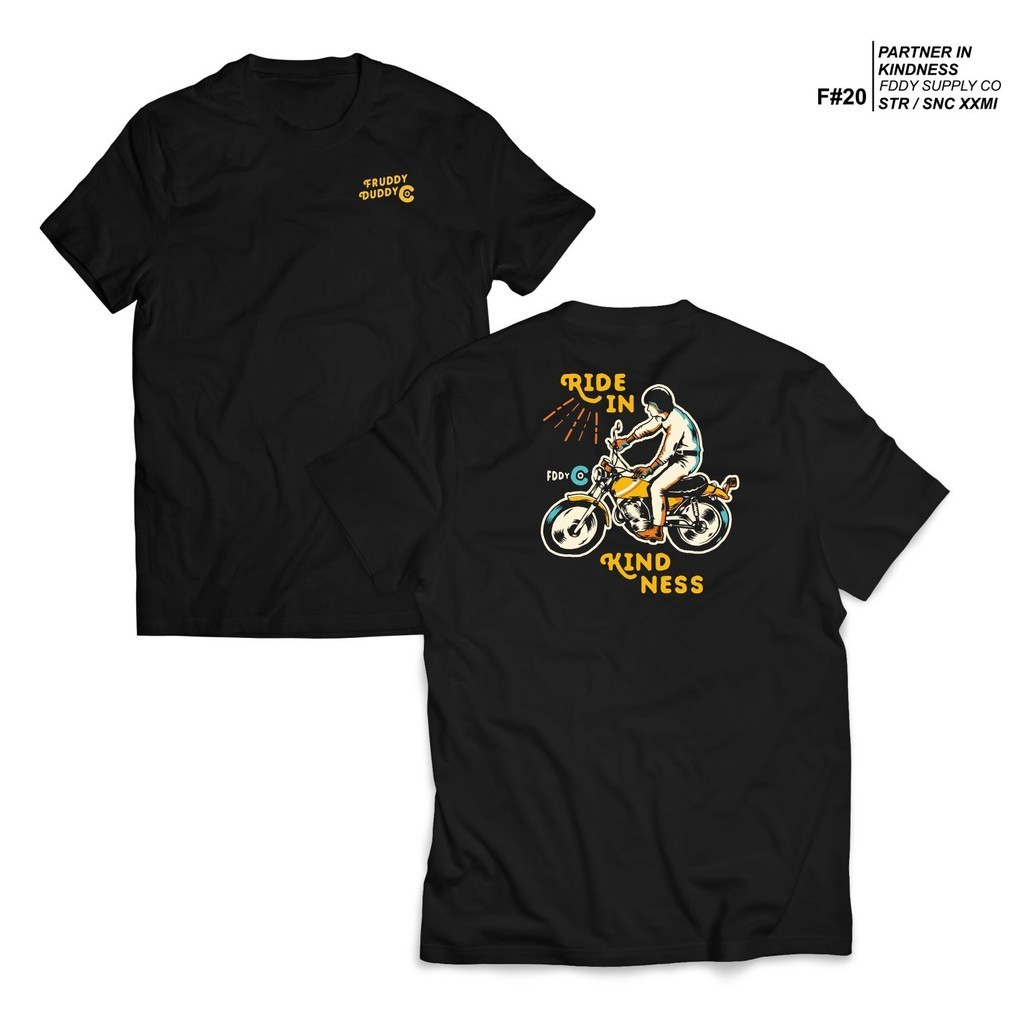 (COD) Kaos Hitam - Fruddy Duddy - Fddy - Riding