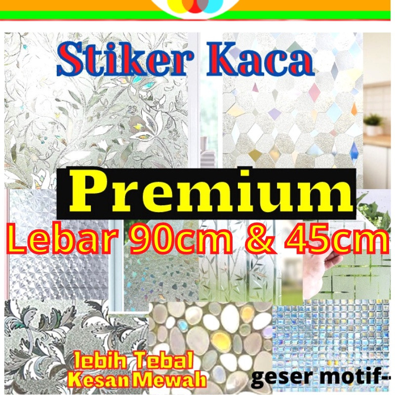 MULYO - STIKER STICKER SETIKER SANDBLAST KACA WALPAPER KACA FILM CERMIN PINTU JENDELA DEKORASI RUMAH