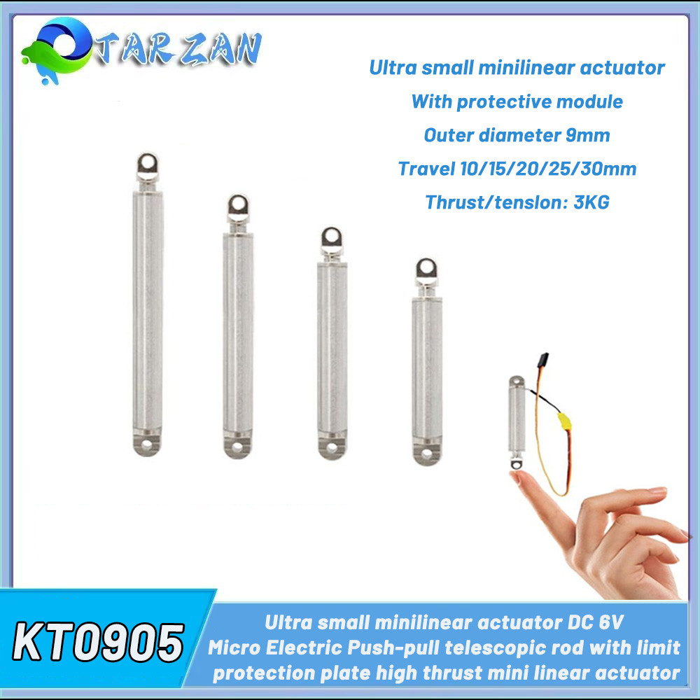9mm Small Tube Linear Actuator Retractable Pen Type 10/20/30mm Metal Electric Push Rod 5V Max Load 3