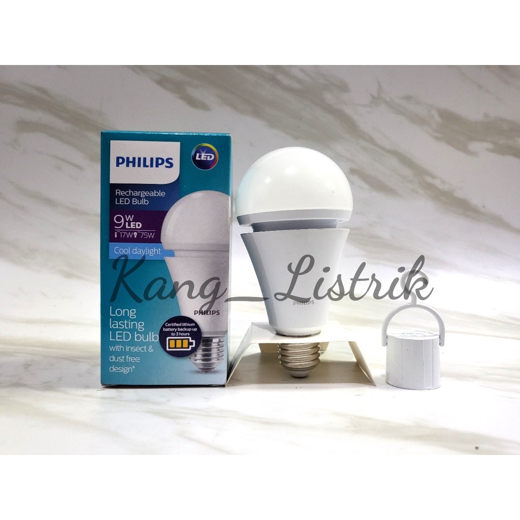 PHILIPS Lampu LED Emergency Rechargeable LED Bulb 9W / Lampu Emergency Philips 9 Watt
