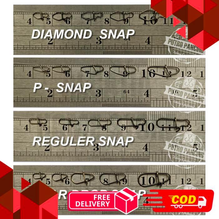 Snap Exodus Fishing Terminal tackle  Exodus Terminal Tackle - 000, Diamond Snap -alca