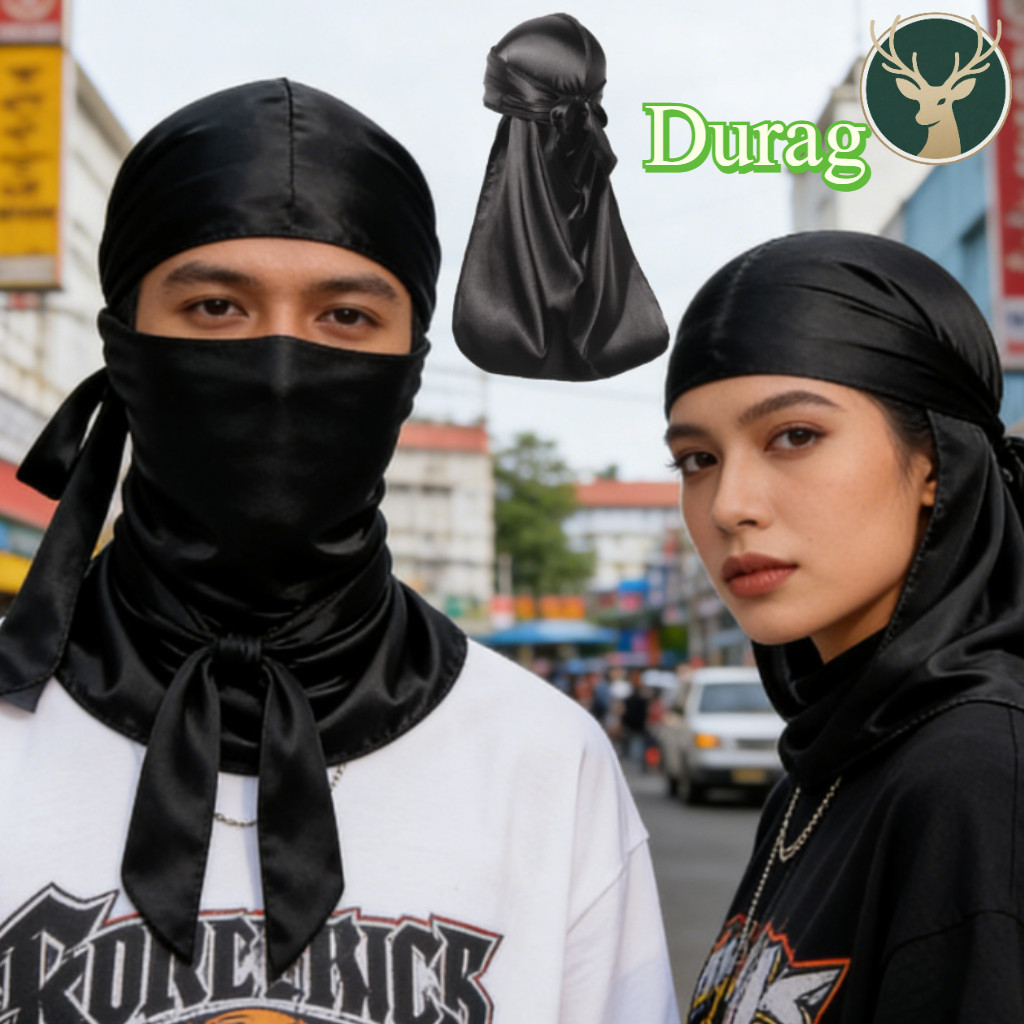 Hip Hop Bandana / Ekor Panjang Durag Durag Kepala/ Durag Ikat Kepala Silk Durag/ Bandana Ekor Panjan