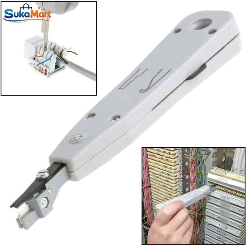Tang Krone LSA Punch Tool Impact Insertion Untuk Penyambung Kabel LAN di Warnet dan Panel Gedung