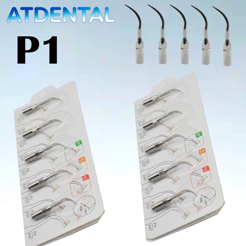 2 buah ujung scaler ultrasonik gigi yang cocok untuk handpiece Woodpecker EMS DTE Dentista Odontolog