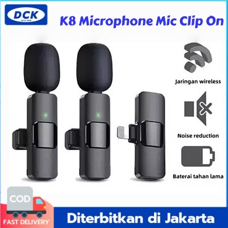 DCK K8 Microphone Mic Clip On Youtuber Wireless Usb/Mic Youtuber bluetooth/Microphone Affiliate Live