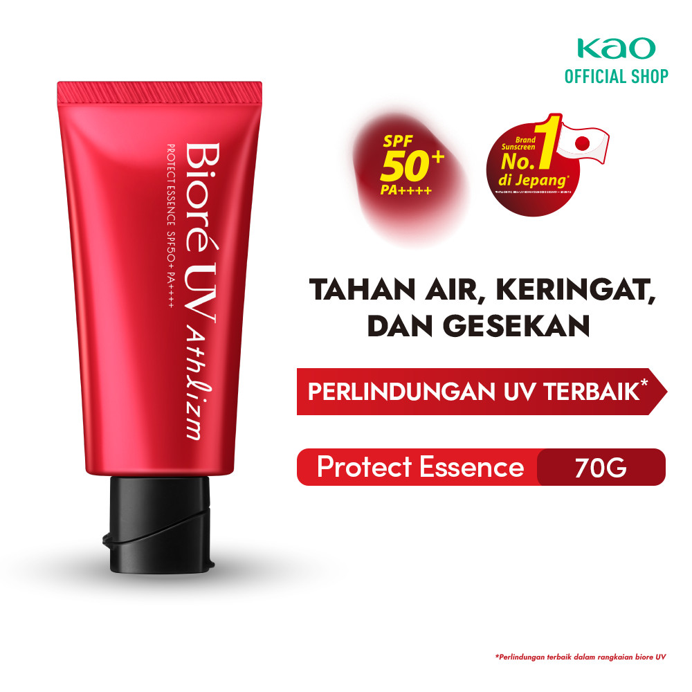 Biore UV Athlizm Skin Care Sunscreen Sun screen Tabir Surya Sunblock Cream SPF 50+ PA++++ 70Gr Tahan