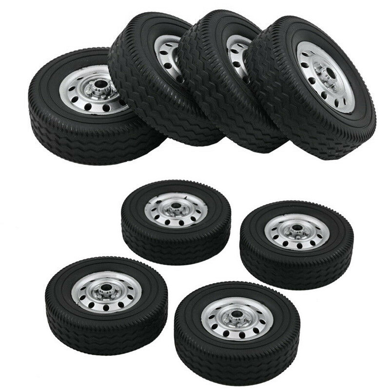 4PCSSET Replacement Rubber Wheel Tires For 1/10 WPL D12 RC Off-Road Buggy Truck Car Y upgrade parts