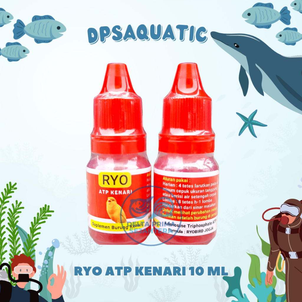 RYO ATP KENARI 10 ML - Suplemen ATP Vitamin Burung Kenari Energi Lebih Maksimal.