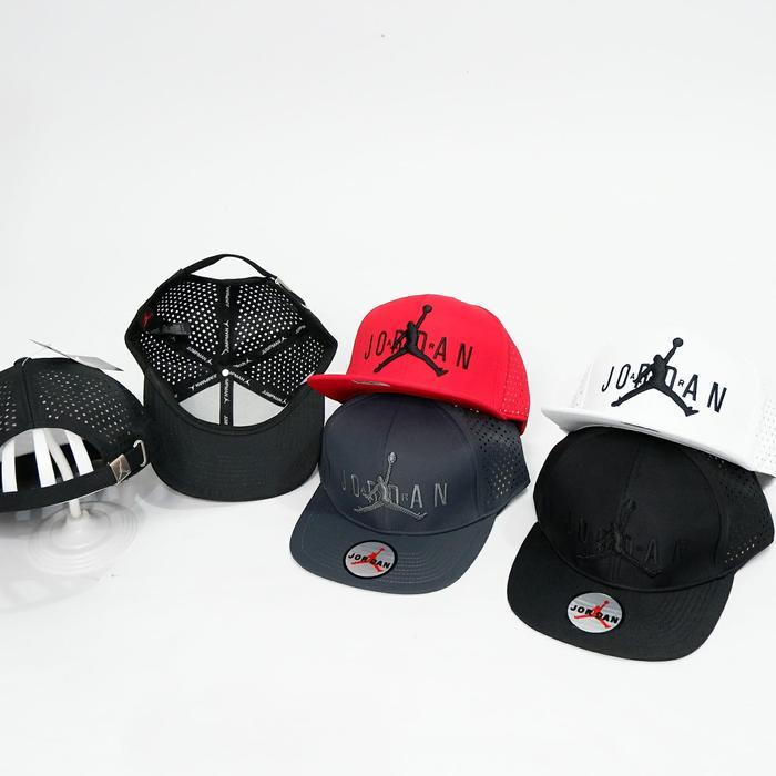 New Arrival TOPI SNAPBACK JARING NIKE JORDAN FASHION SPORT | TOPI BASKET JARING - Hitam