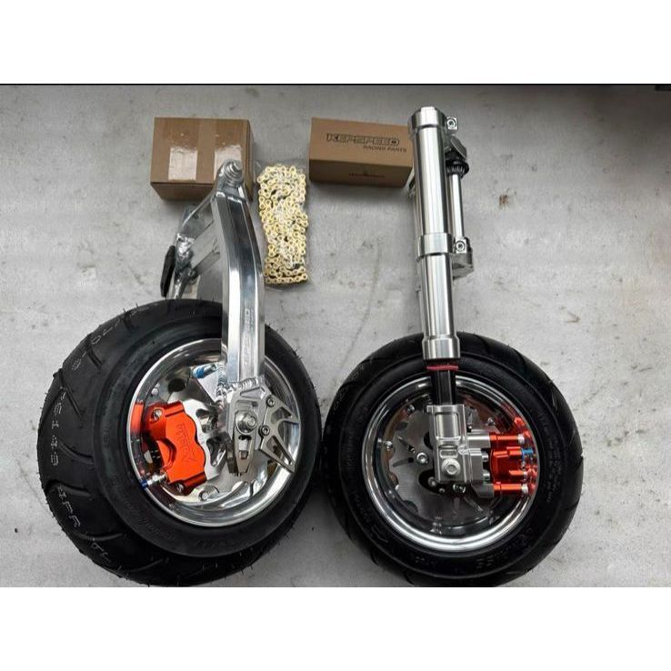 Paket Kaki-Kaki KEPSPEED Depan & Belakang  Double Discbrake Honda Monkey | Gorilla | Minibike | Velg
