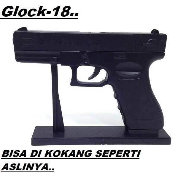 Korek gas model pistol glok 18 korek api glock 18.