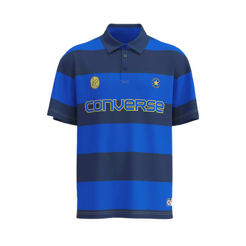 Converse Retro Chuck SS Polo Men's Polo - Converse Blue Multi