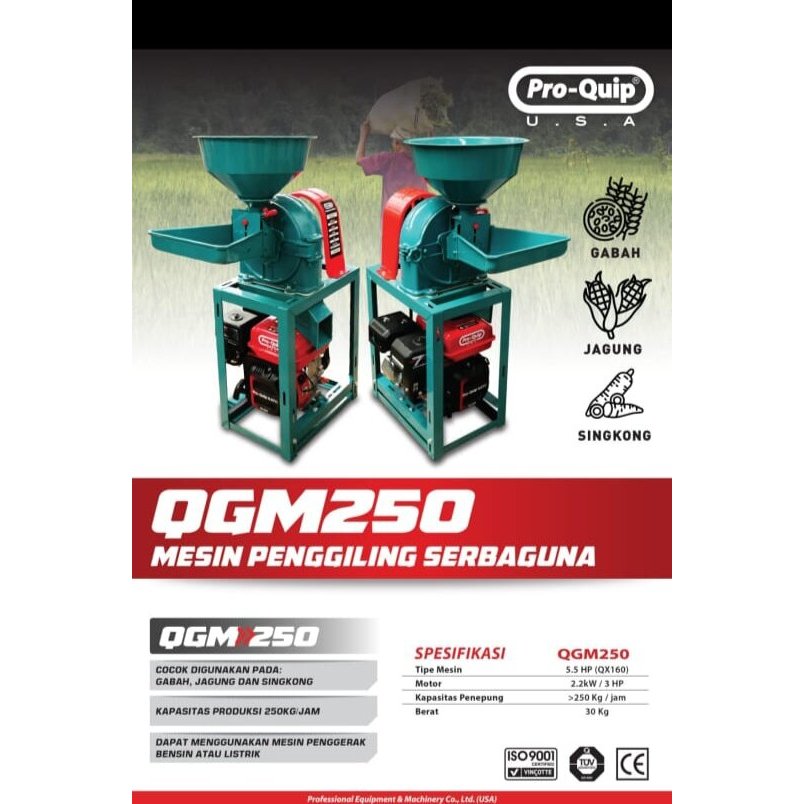 Gilingan Tepung, gabah, jagung, Tanpa mesin penggerak