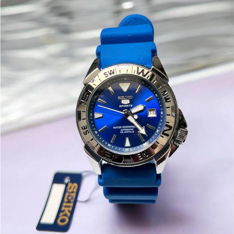 Jam Tangan Seiko Automatic / Jam Pria Tali Rubber / Seiko 5 Sport / Jam Tangan Seiko otomatis / Seik