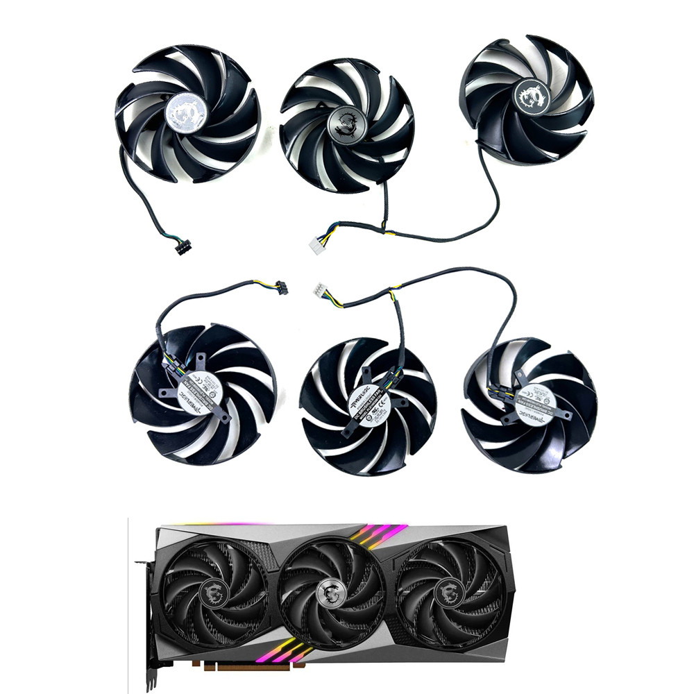 NEW Cooling Fan PLD10020B12H For MSI RTX 4070 4070ti 4080 4090 GAMING X TRIO Video Card Fan  Graphic
