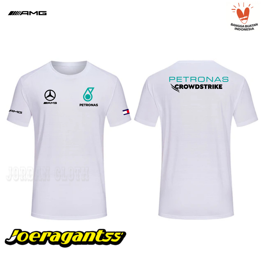 Tshirt Baju Kaos Amg Mercedes Petro Nas F1 cotton 24s