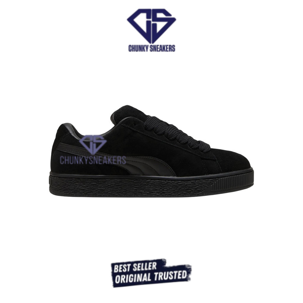 Sepatu  Puma Suede XL Triple Black 100% Original BNIB