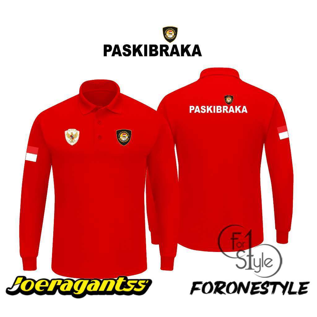 POLOSHIRT BERKERAH PASKIBRAKA - KAOS BERKERAH PASKIBRAKA -