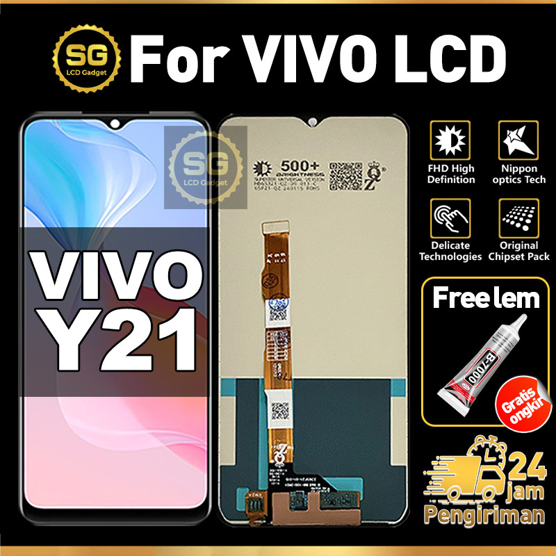 SG LCD VIVO Y21 Fullset HP Touchscreen VIVO Y21 Free Lem Glass Touch Screen Digitizer COD