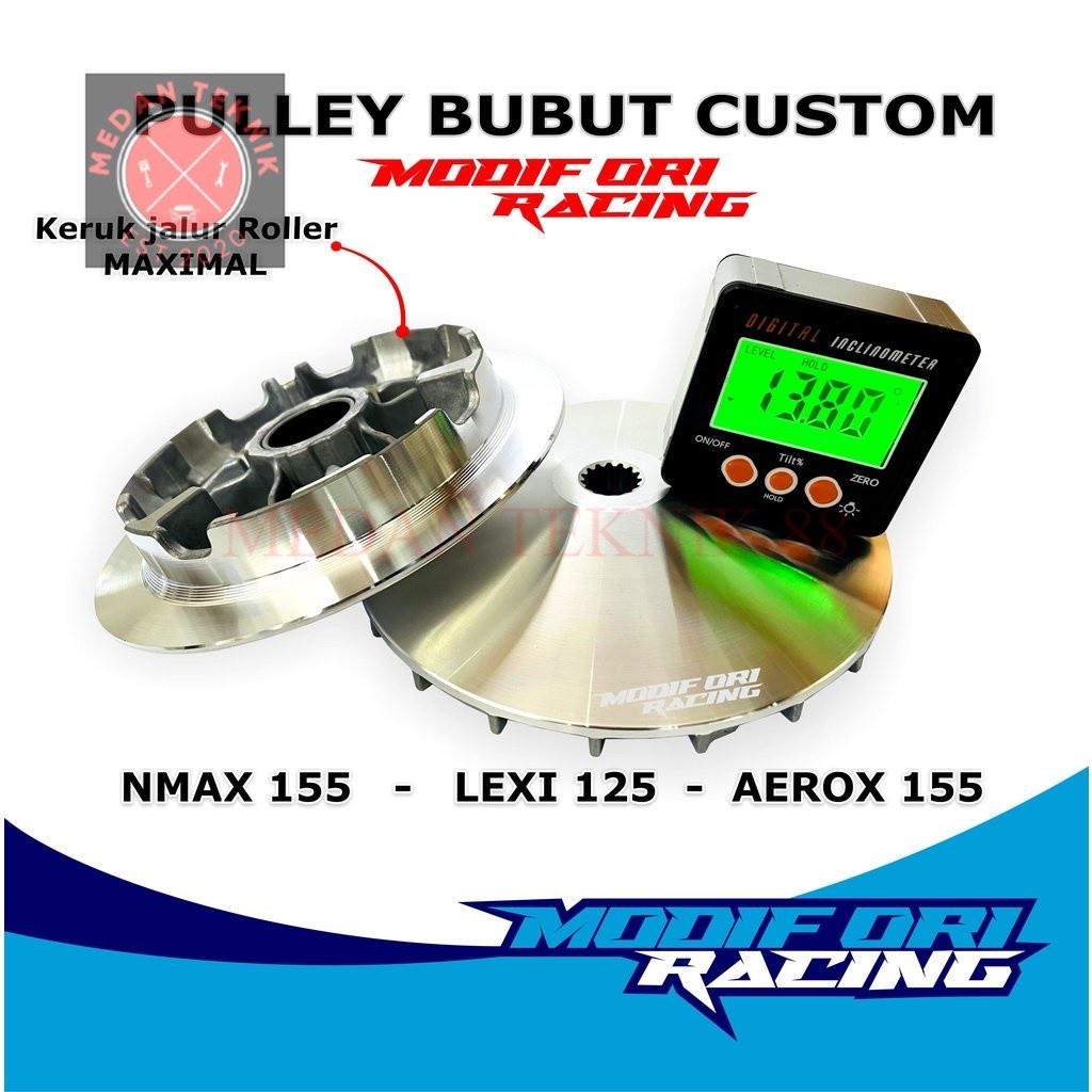 MEDANTEKNIK88 Rumah Roller Pulley nmax custom racing bubut racing Roller Racing Nmax Rumah Roller Le
