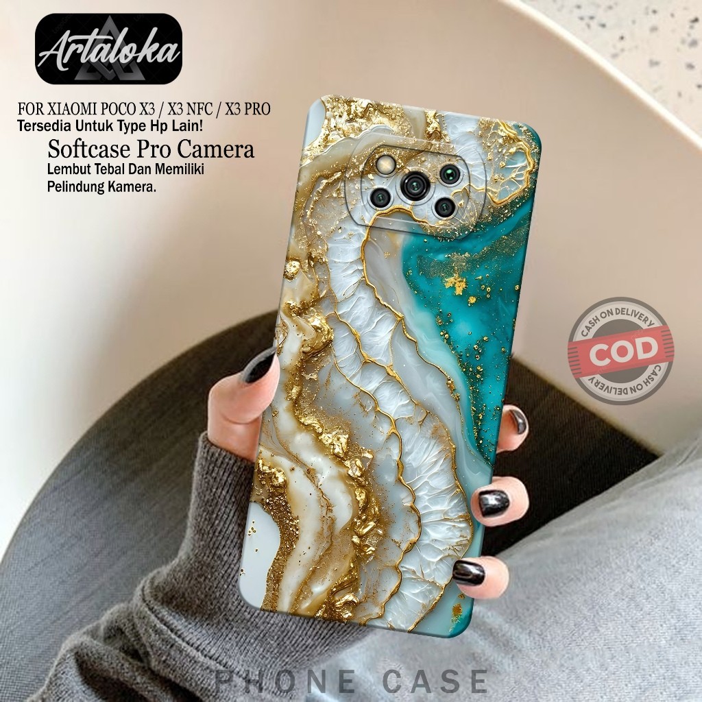 Softcase Hp Xiaomi Poco X3/X3 NFC/X3 PRO Fashion Case Abstrak Case Poco X3/X3 NFC/X3 PRO Silikon TPU