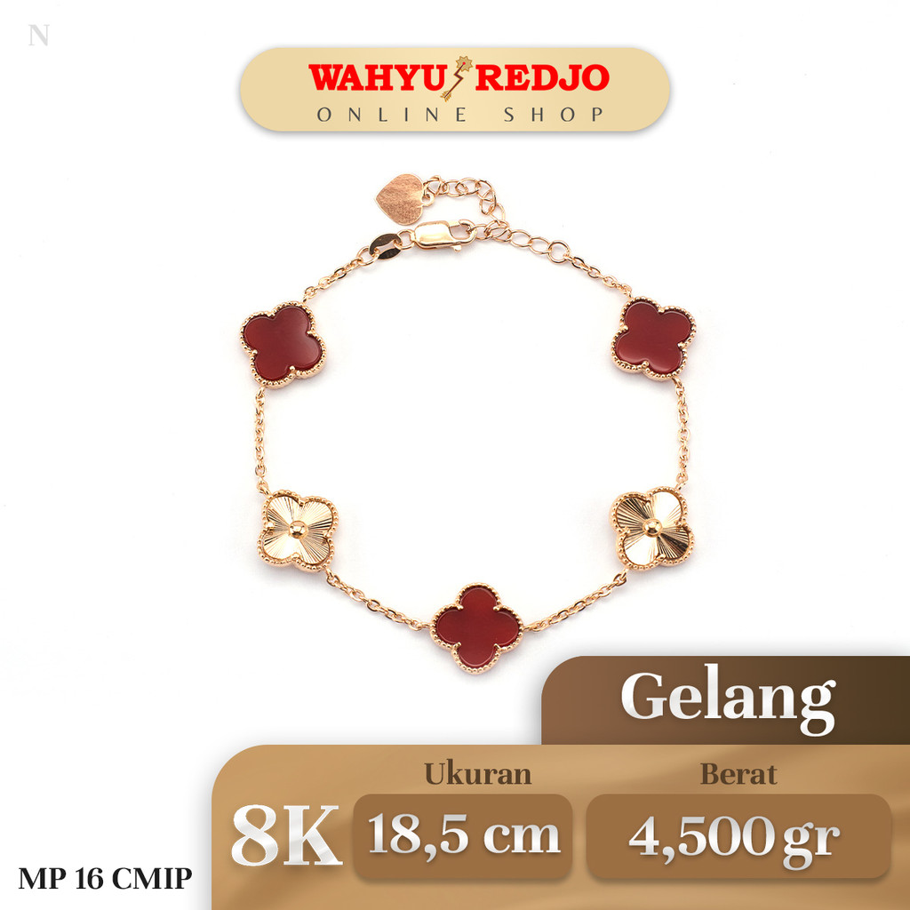 Gelang Emas Kembang Merah Gold 8K Wahyu Redjo GL-8K-30482861 -PMR