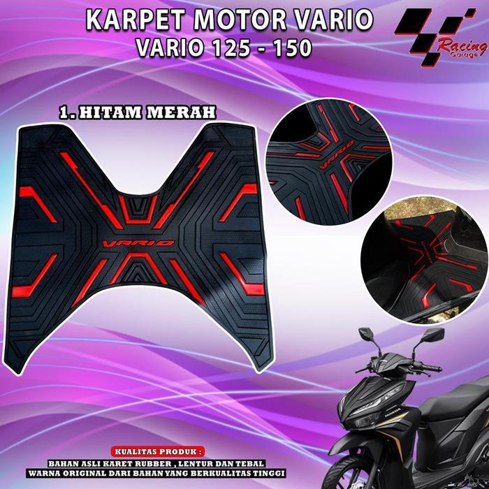 KARPET VARIO 125 150 ABS CBS ISS OLD NEW ALAS KAKI BORDES PIJAKAN  TATAKAN MOTOR ANTI LICIN ACCECORI