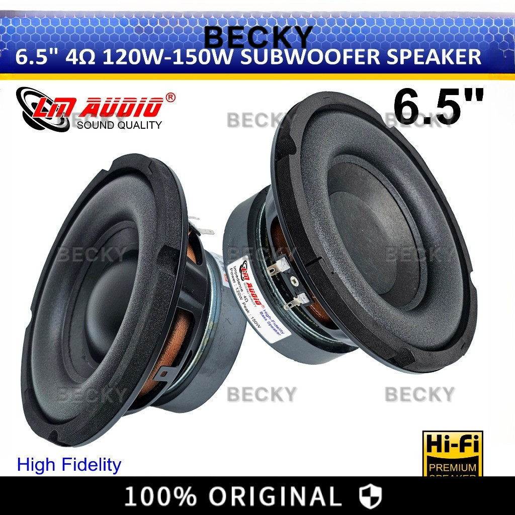 Speaker 6.5 inch Woofer Subwoofer 150W 4 ohm 6.5 Hifi Speker LM6527 6528