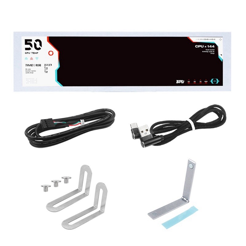 88Inch Computer Temp Monitor (Dynamic Theme Supported), IPS Type C Secondary Screen CPU RAM HDD Data