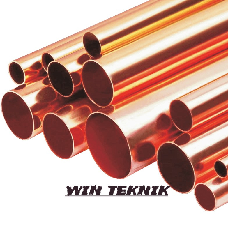 pipa tembaga diameter 8mm x 1mm x 320mm pipa tembaga murni
