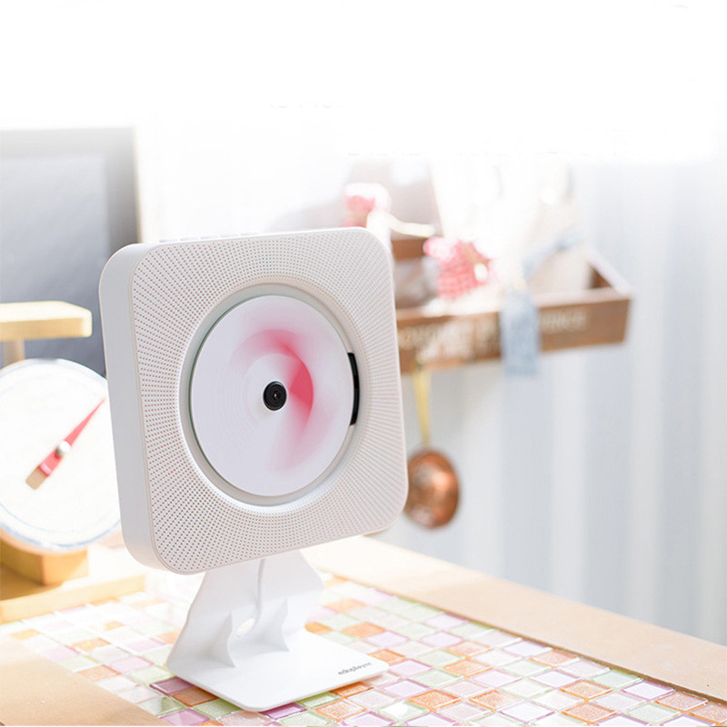 Portable CD Player KC808 Bluetooth 51 Wall Mounted Desktop MP3 CD Player Support USB  FM  AUX Playba