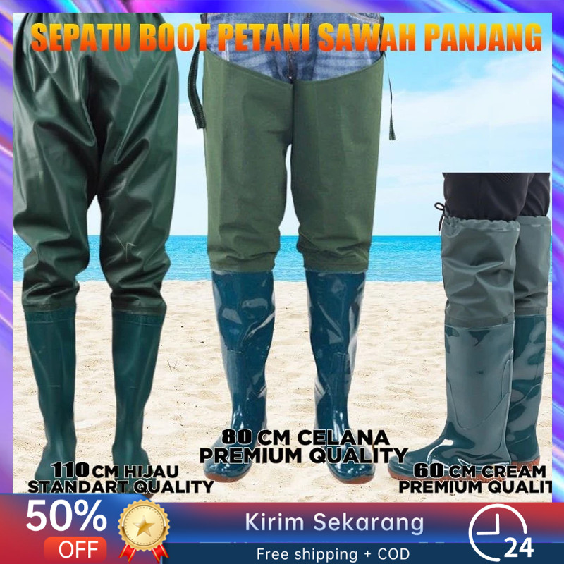 Sepatu Boot Sawah Panjang Pria Anti Air Impor Waterproof Sepatu Bot Tinggi SEPATU BOOT PETANI SAWAH 