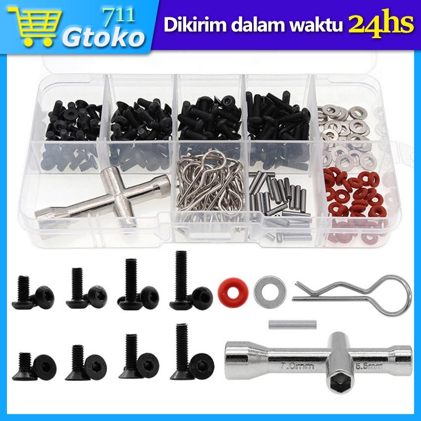 Kotak Sekrup RC Car Tools Box Kunci Baut Mur Screw Mobil RC M3 M4