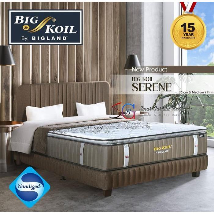 MATRAS BIG KOIL BY BIGLAND SERENE / KASUR SPRING BED TIDUR TIPE KERAS FIRM BIG KOIL / KASUR TULANG B