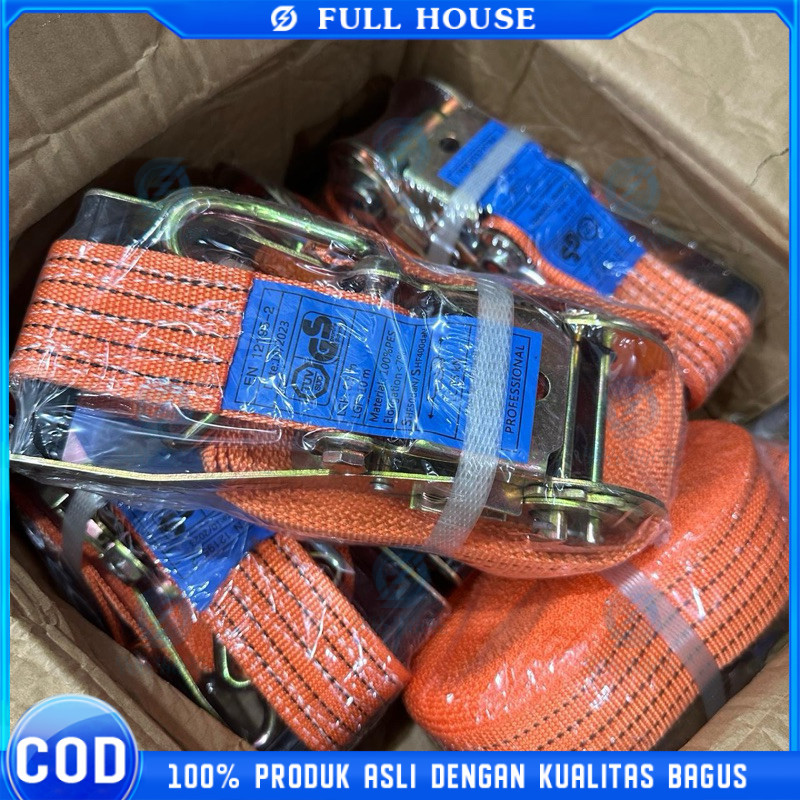 Full House Tali track belt 6Meter 10 Meter tali ratchet tie down tali cargo kargo tali sound system 