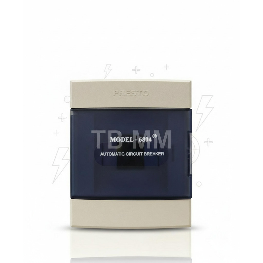 Tempat MCB Presto 6804 Kualitas Premium - Pelindung Sekring Listrik Desain Elegan
