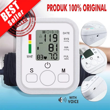 [ Pengukuran Yang Akurat ] Tensimeter Digital / Alat Tensi Darah / Alat Tensi Darah Digital / Blood 