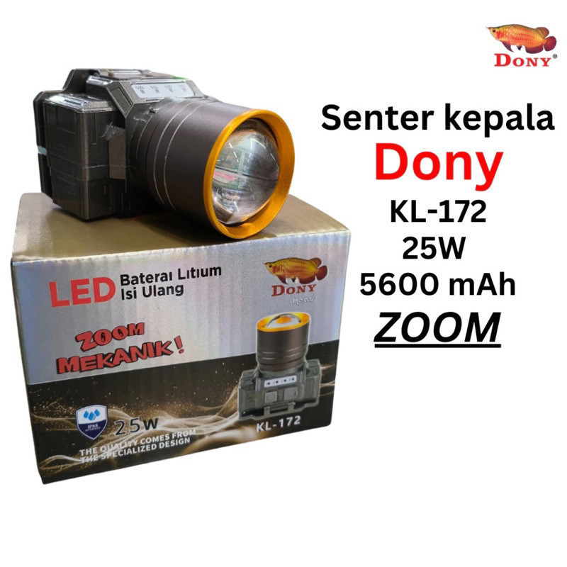 Senter Kepala Dony KL-172 Zoom Mekanik Big