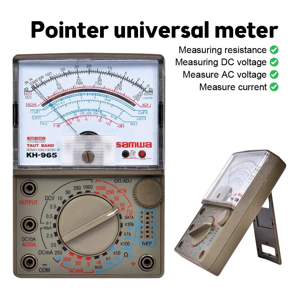 KH-965 Analog Multimeter Mechanical Pointer Meter AC/DC Voltage Current Resistance Meter with Test P