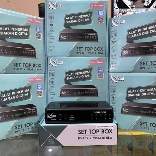 SET TOP BOX DVB - T2 VISAT - U1 NEW 2022 Ver 22 - ADAPTOR ALAT PENERIM