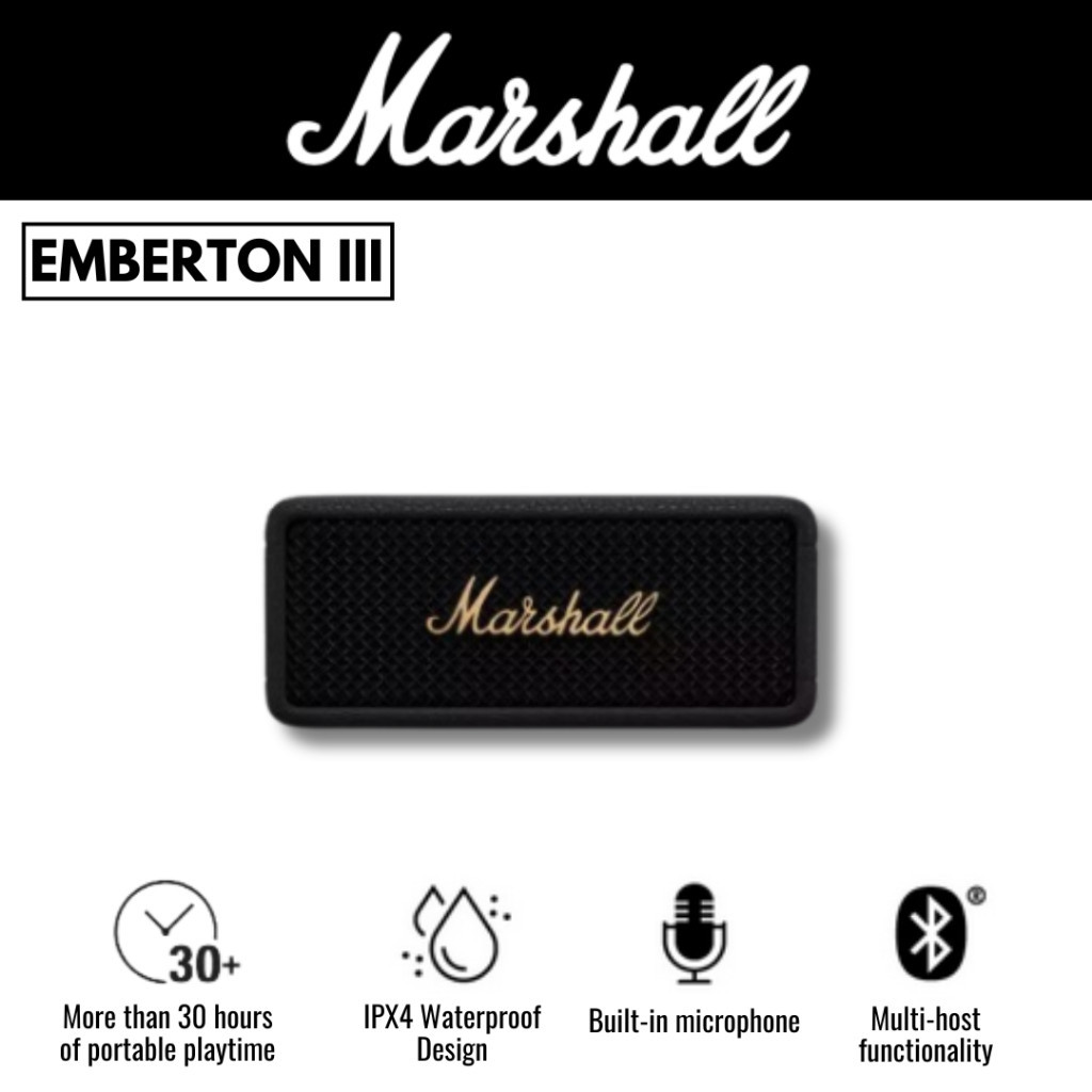 Marshall Emberton II Emberton III Portable Speaker Wireless Bluetooth