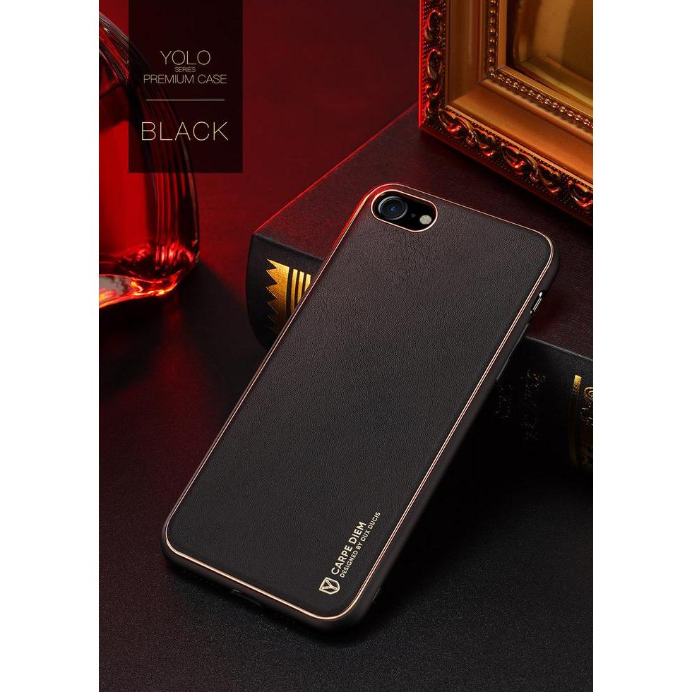 Dux Ducis Case Compatible for iPhone SE 2022 | 2020 | 8 | 7 - YOLO Series Cover Casing - Hitam, SE 2