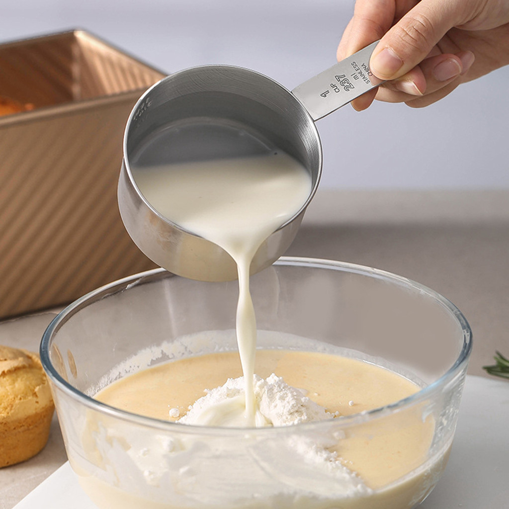 Stainless Steel Measuring Spoon 5 Piece Set Baking Capacity Kitchen Baking Measuring Spoon Household