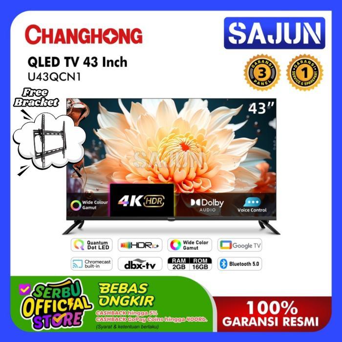 Changhong QLED TV 43 inch FHD Google Smart TV Digital TV (L43QCN1)