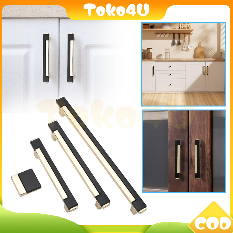 handel emas hitam/knob lemari gaya eropa/minimalis modern gagang pintu lemari