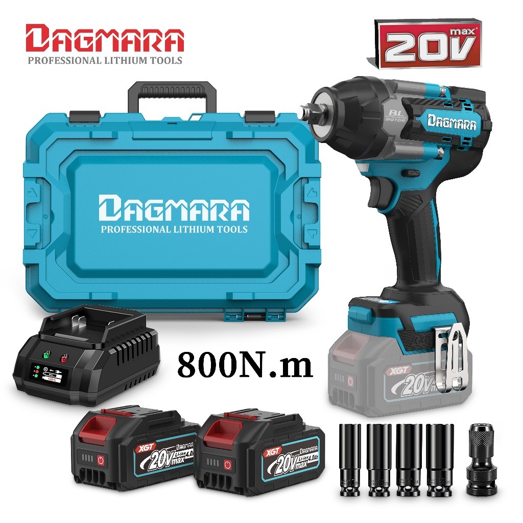 DAGMARA 800Nm Impact wrench Bor baterai portabel